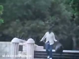 Public - Guy fucks blond in public