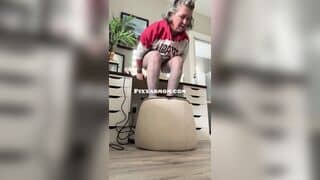 Ishrn Aka Pixxarmom Taking The Girthiest 6 Inches Cock In Ass Onlyfans Video